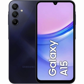 Samsung Galaxy A15 4G LTE (128GB   6GB) Unlocked (T-Mobile Mint Tello & Global) SM-A156M/DSN Dual Sim Warranty Latin America 6.5" 50MP Triple   (15W Wall USB) (Blue Black)