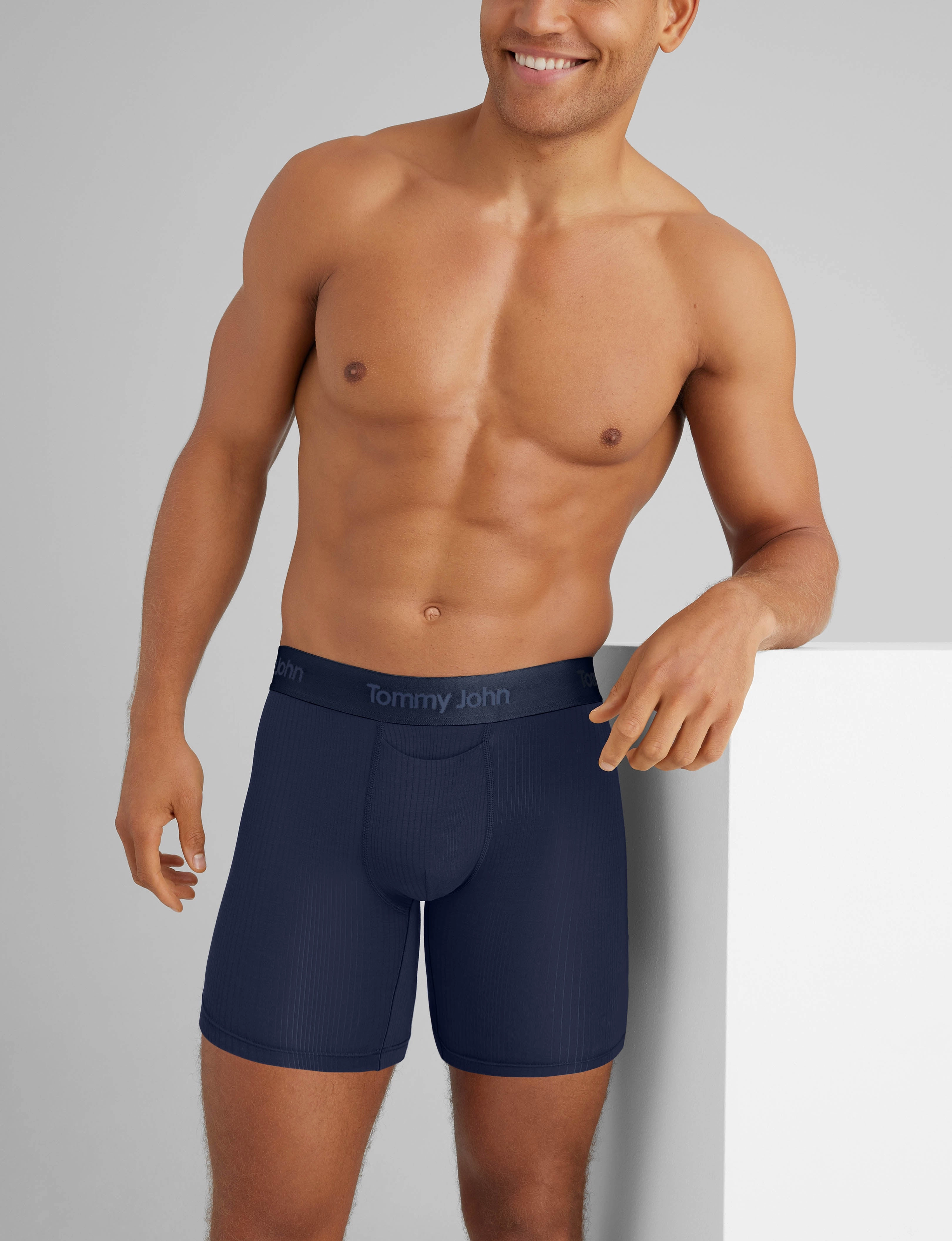 Second Skin Luxe Rib Mid-Length Boxer Brief 6