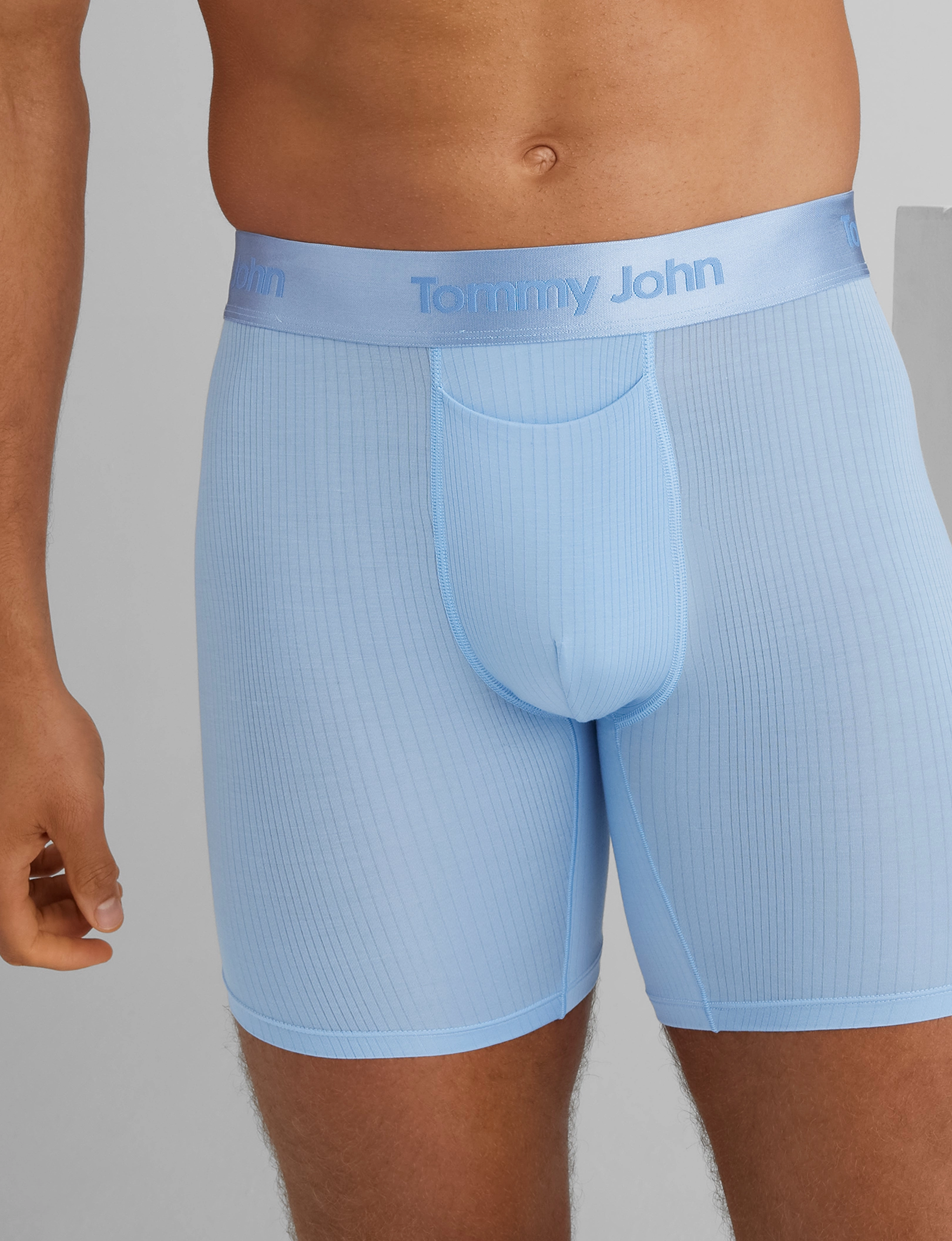 Second Skin Luxe Rib Mid-Length Boxer Brief 6 (6-Pack)