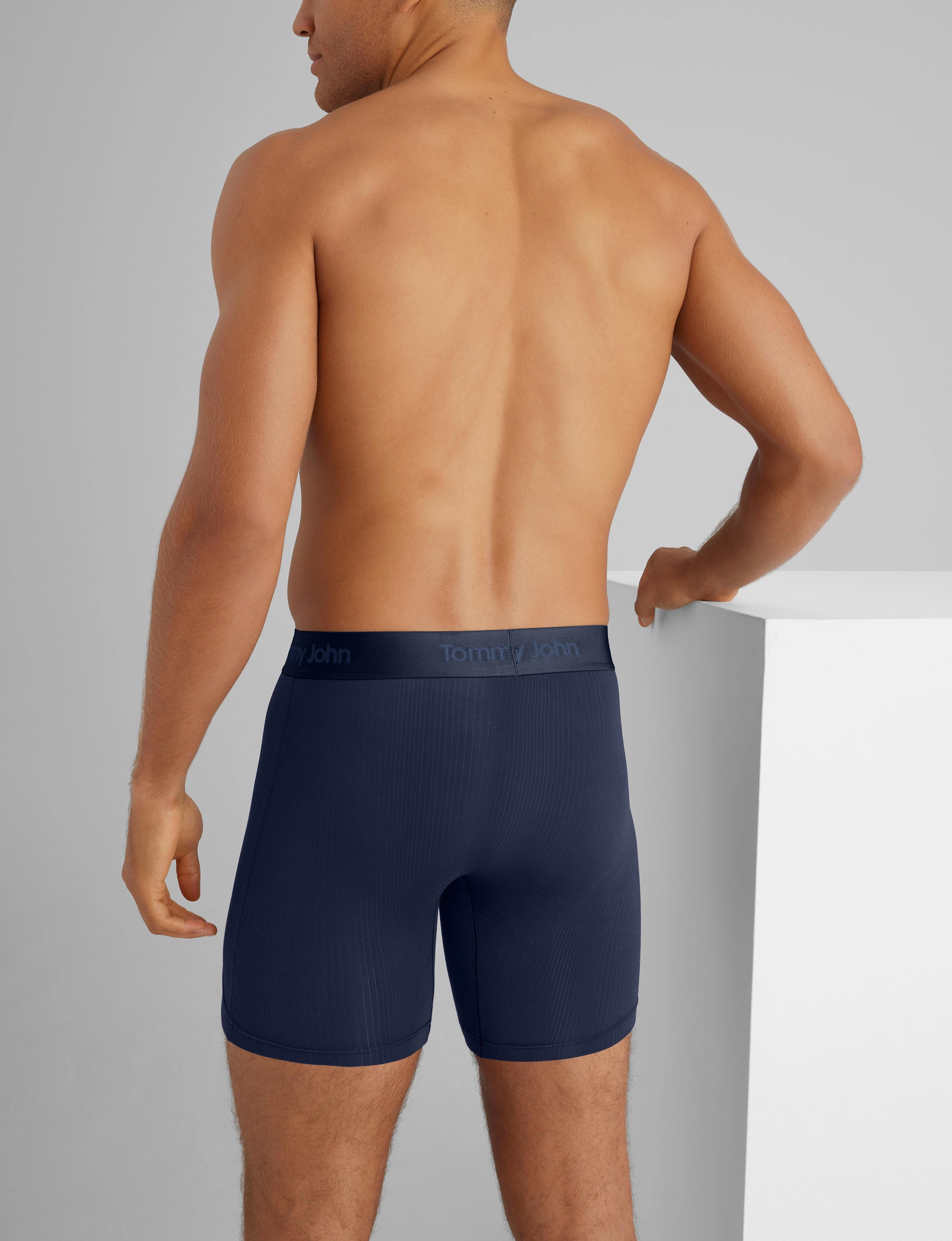 Second Skin Luxe Rib Mid-Length Boxer Brief 6 (6-Pack)