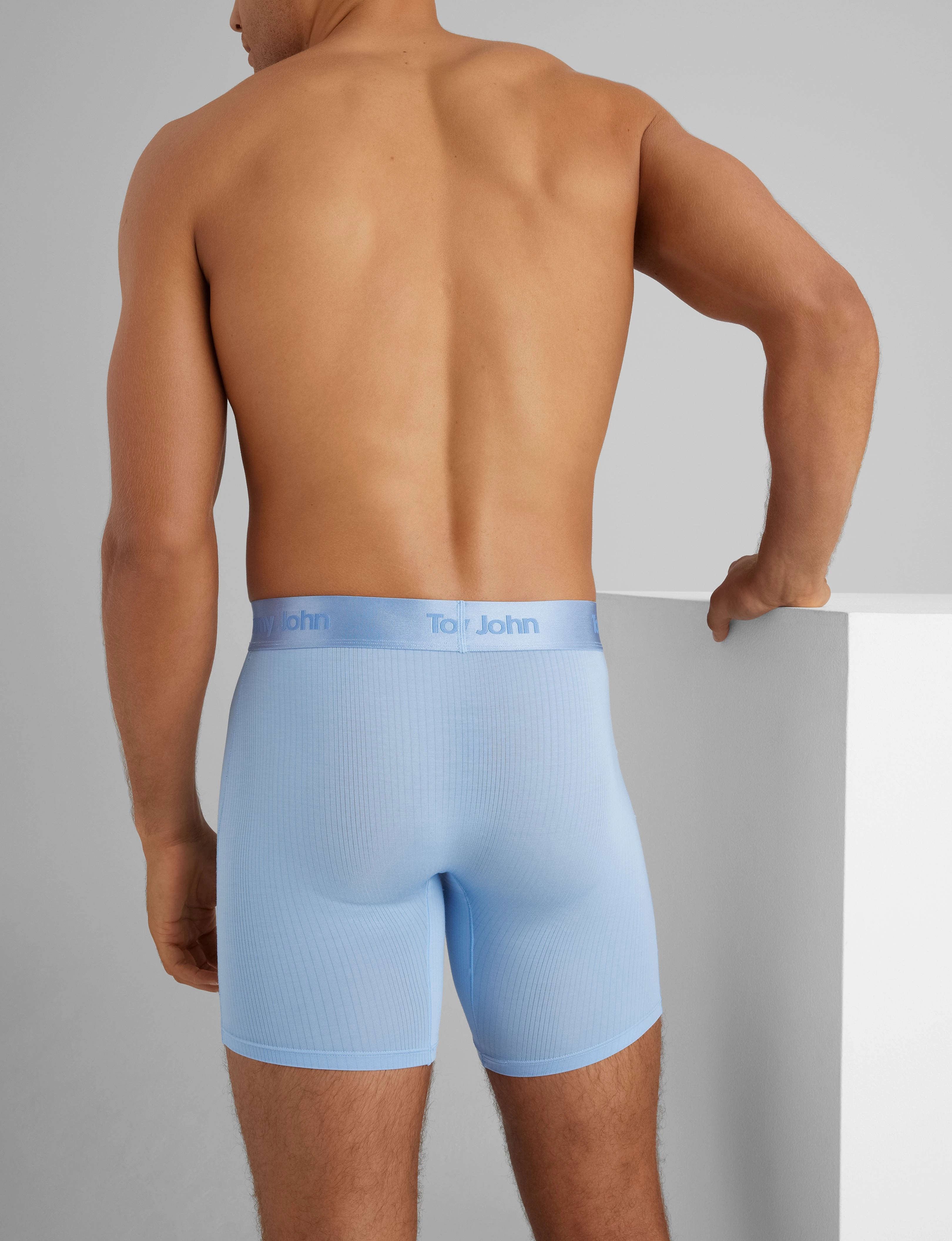 Second Skin Luxe Rib Mid-Length Boxer Brief 6 (6-Pack)