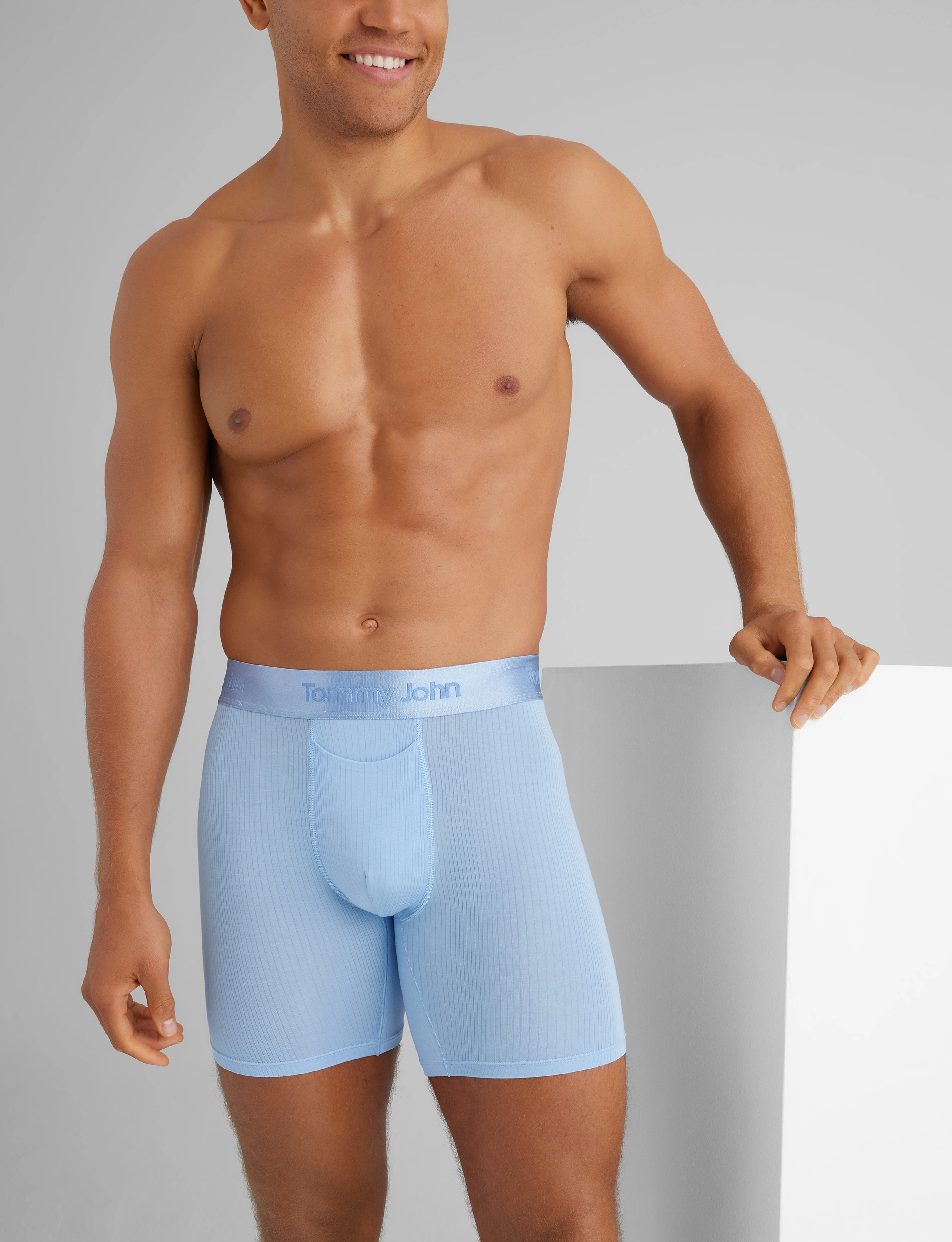 Second Skin Luxe Rib Mid-Length Boxer Brief 6