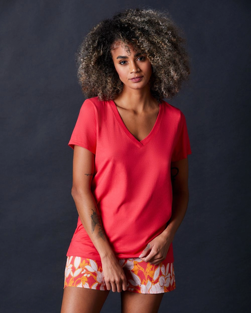Short Sleeve V-Neck Shirt