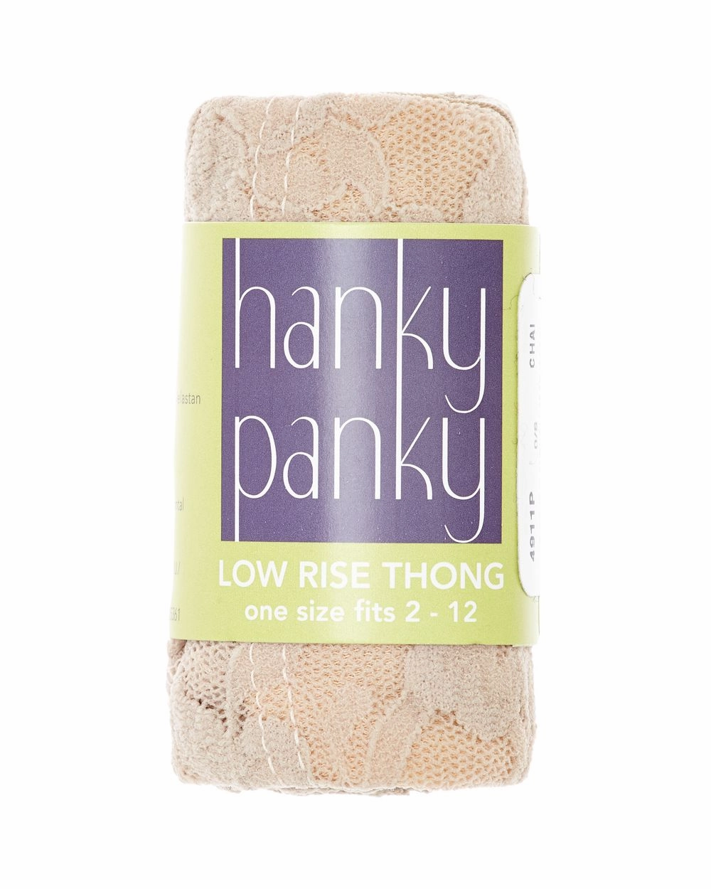 Signature Lace Low-Rise Thong (Rolled)