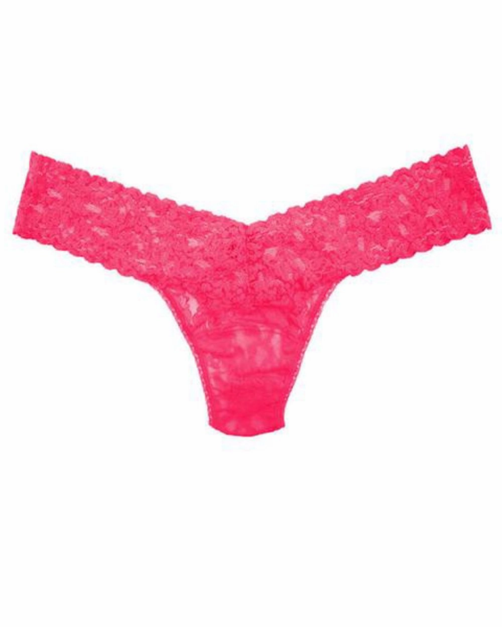 Signature Lace Low-Rise Thong (Rolled)