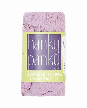 Signature Lace Low-Rise Thong (Rolled)
