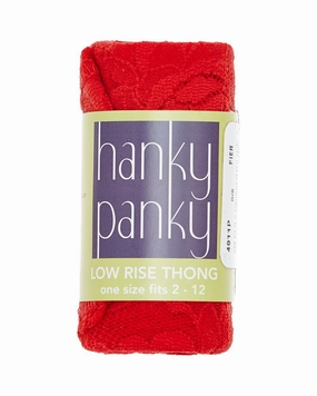 Signature Lace Low-Rise Thong (Rolled)
