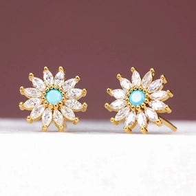 Spark Of Hope Flower Studs, china