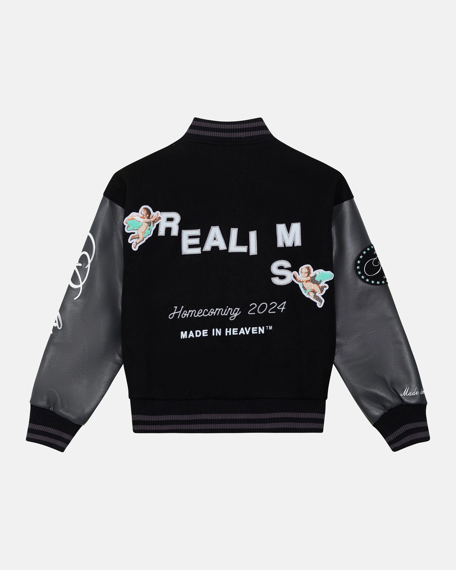 SSS REALISM HOMECOMING VARSITY JACKET BLACK