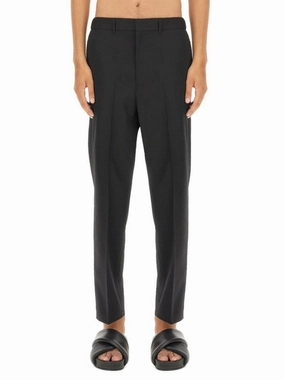 Straight Leg Pants With Classic Waistband