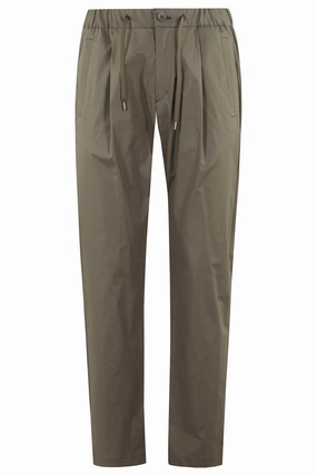 Straight Leg Pants With Elasticized Waistband