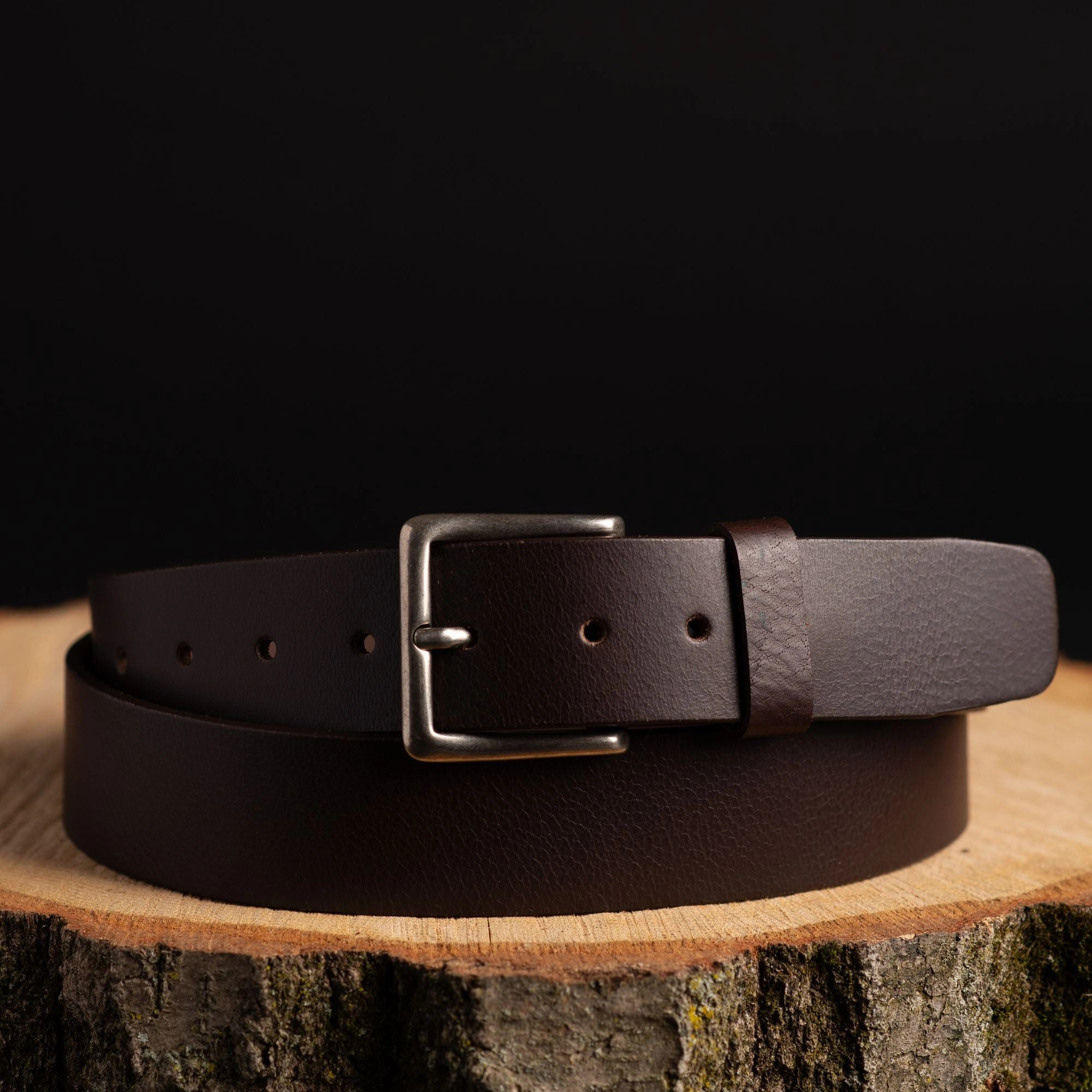 The Long Haul Belt  - Oversize Classic Black 100% XXXL Plus Size Leather Belt