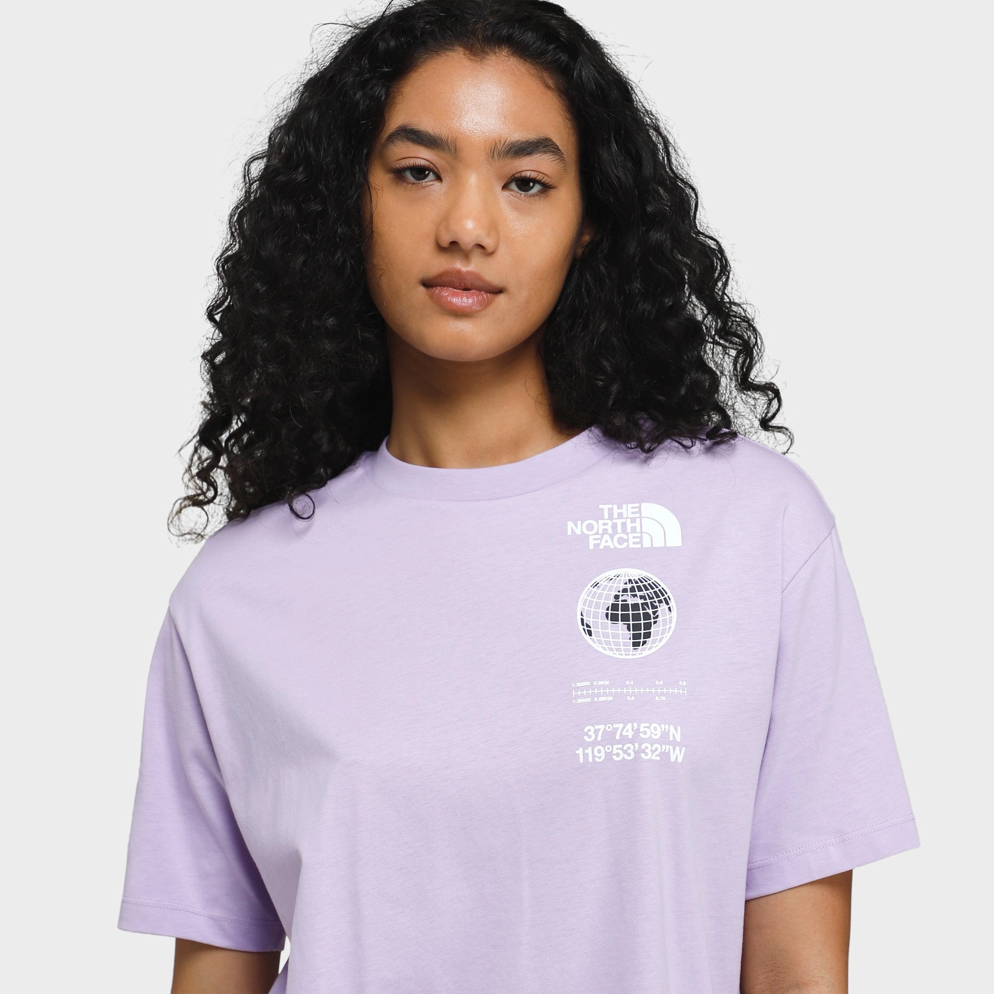 The North Face Women's Oversized Energy Graphic T-shirt / Lite Lilac