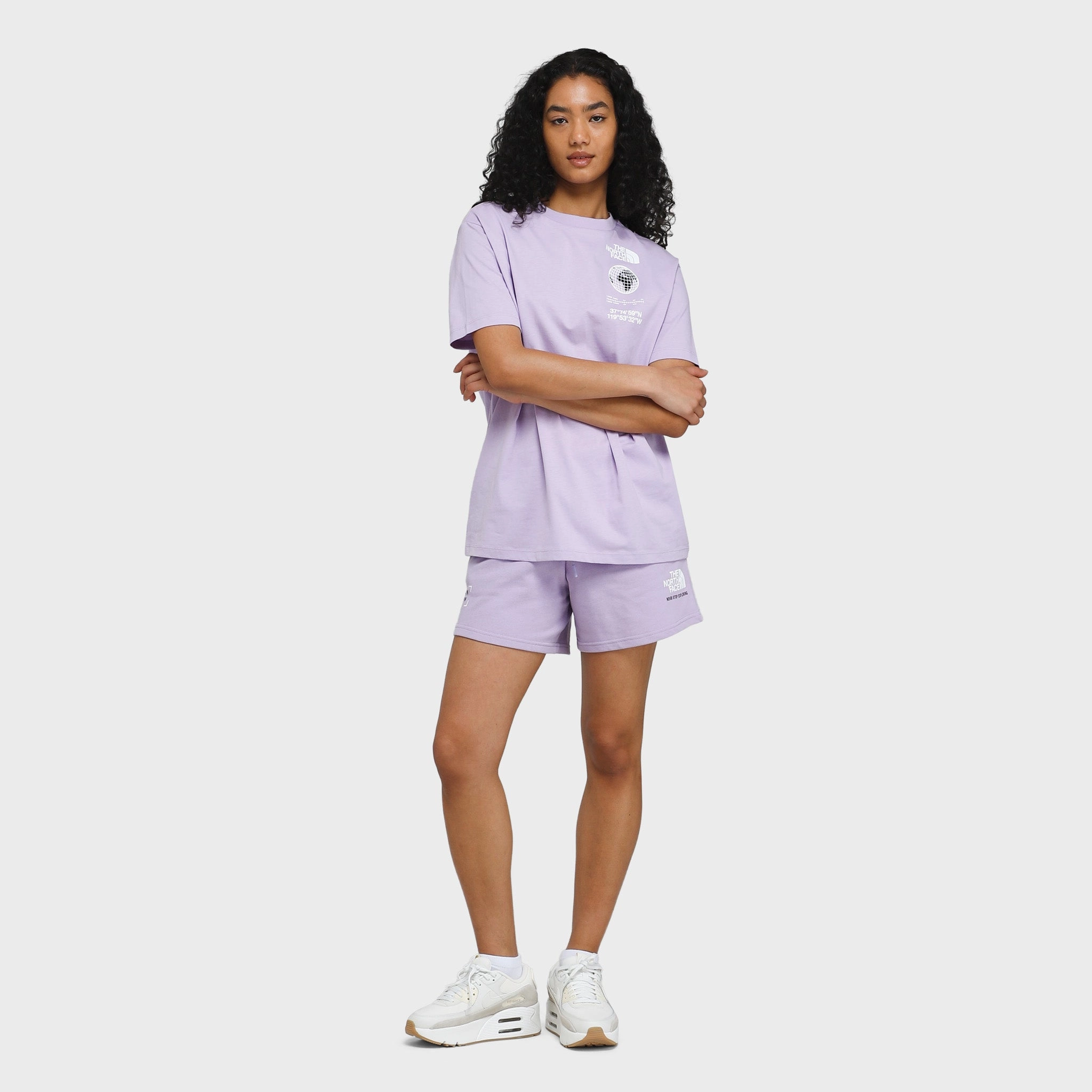 The North Face Women's Oversized Energy Graphic T-shirt / Lite Lilac