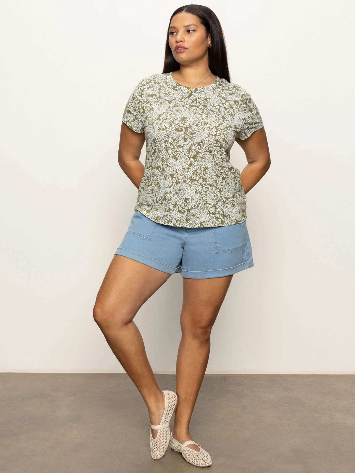 The Perfect Tee Adorned Extended Sizing