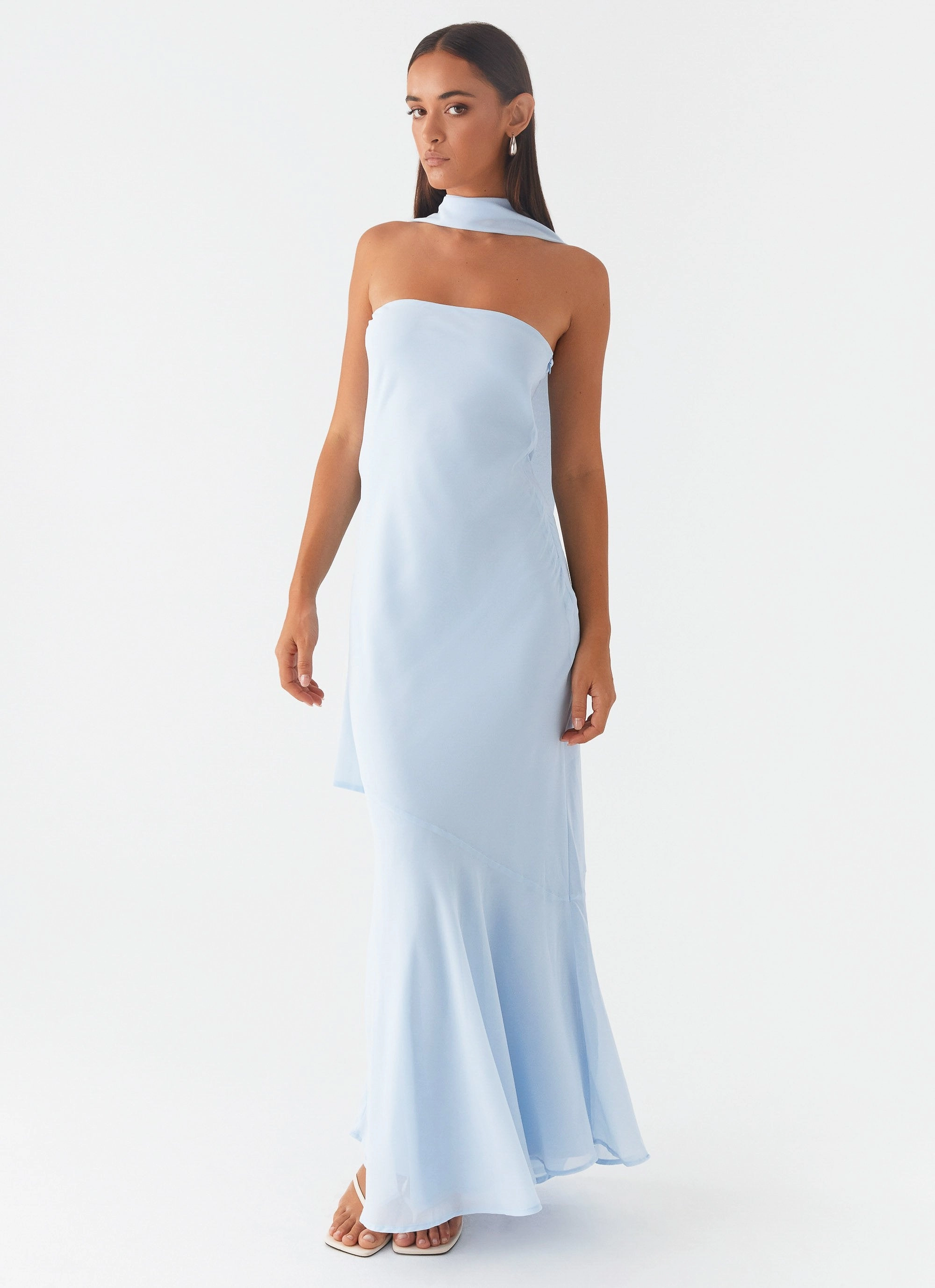Under The Pagoda Maxi Dress - Blue