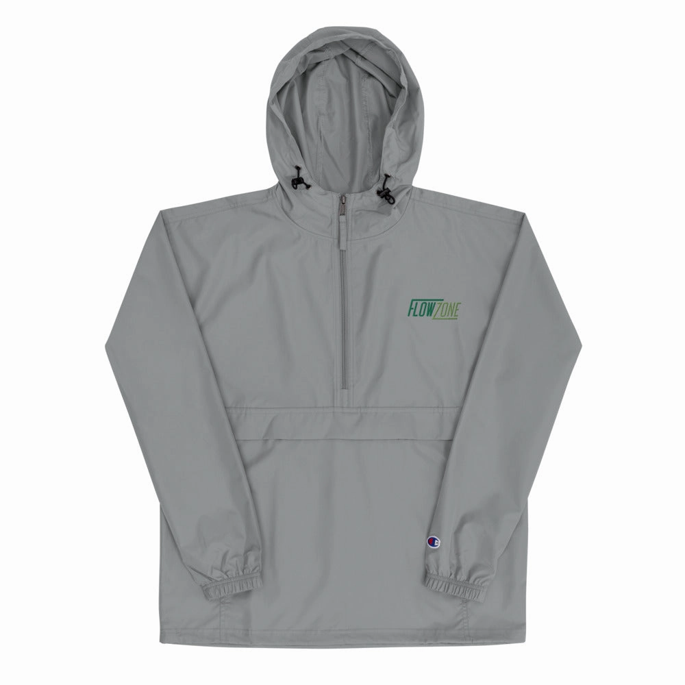 Unisex Embroidered Logo Packable Wind Jacket