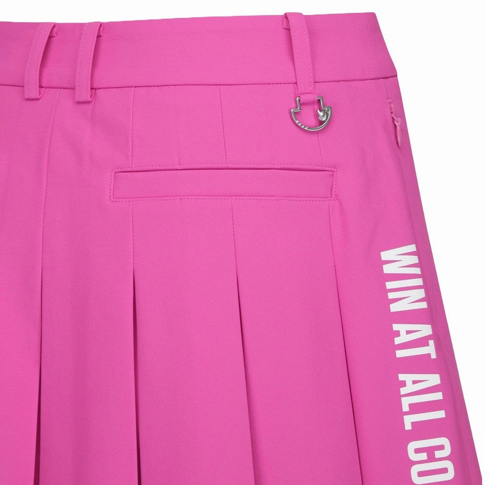 WAAC Layering Pleats Golf Skort Pink - FW24 Women