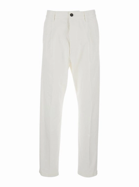 White Five-Pocket Pants