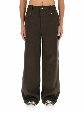 Wide-Leg Cotton Pants