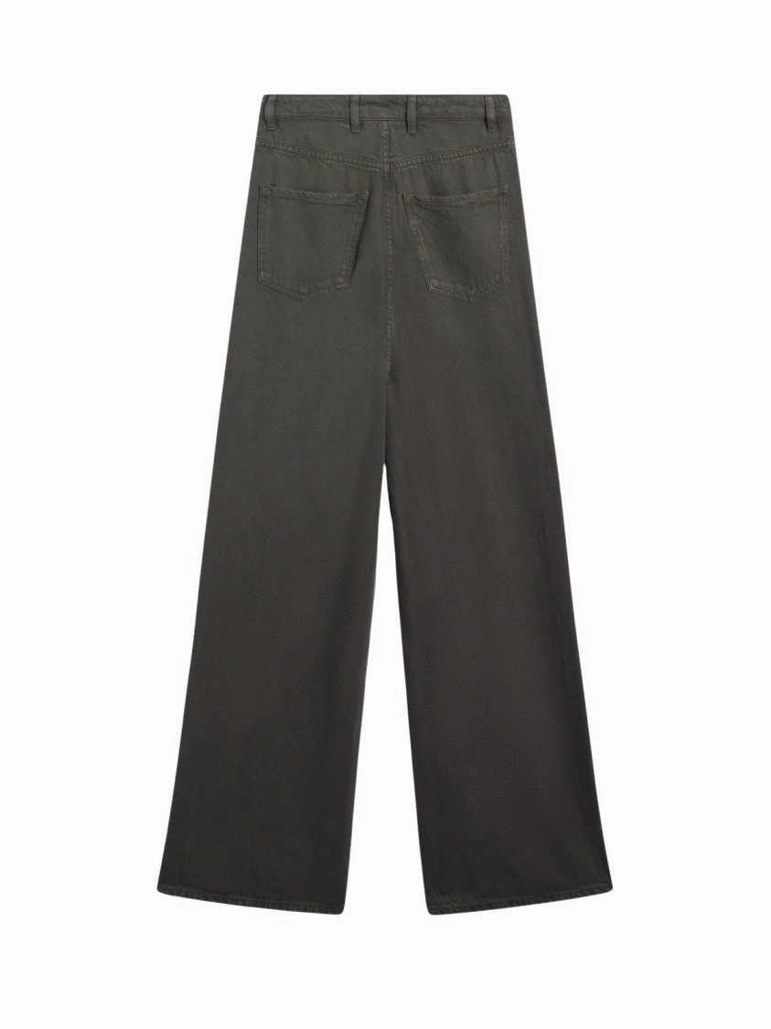 Wide-Leg Five-Pocket Pants With Relaxed Fit