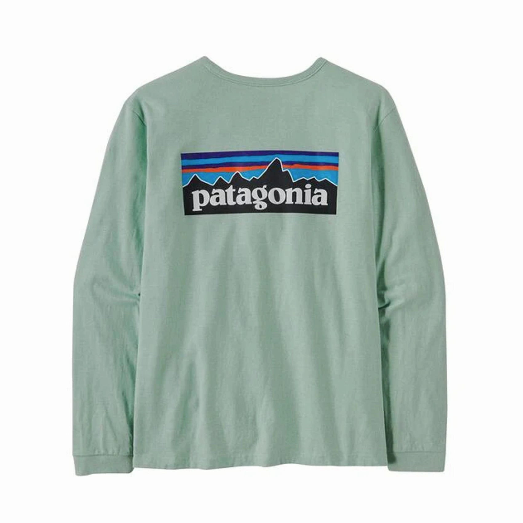 Womens Patagonia P-6 Logo Long Sleeve Responsibili-Tee