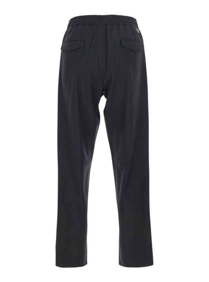 Wool Pants With Dual Flap Pockets