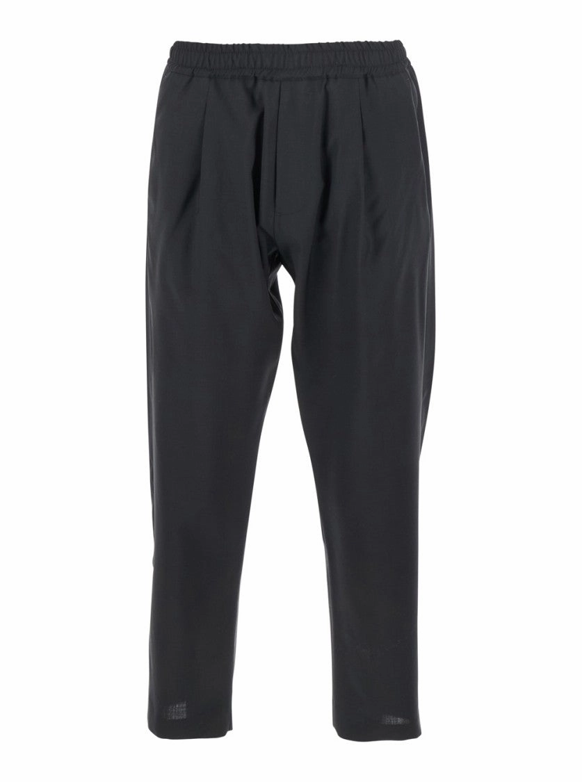 Wool Pants With Dual Flap Pockets
