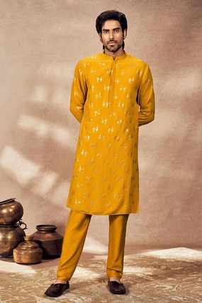 Yellow Mystic Printed Kurta Set