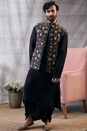 Zahra Printed Bandi With Kurta Set