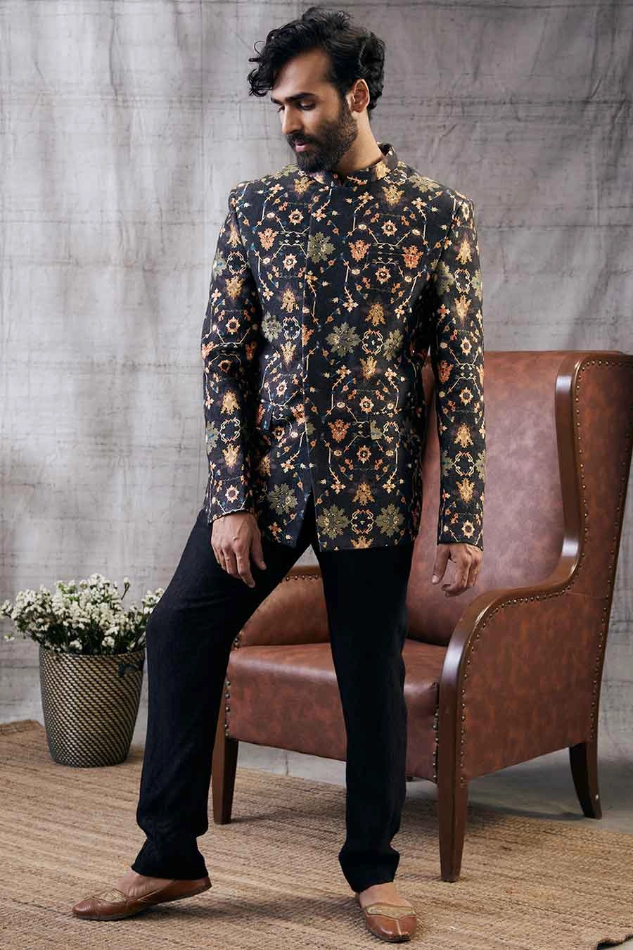 Zahra Printed Jacket & Pant Set